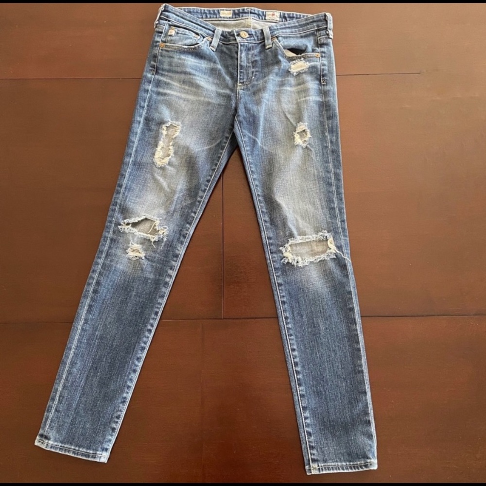 AG Stevie Slim Straight Ankle jeans, size 27